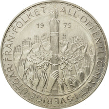 Coin, Sweden, Carl XVI Gustaf, 50 Kronor, 1975, MS(60-62), Silver, KM:848