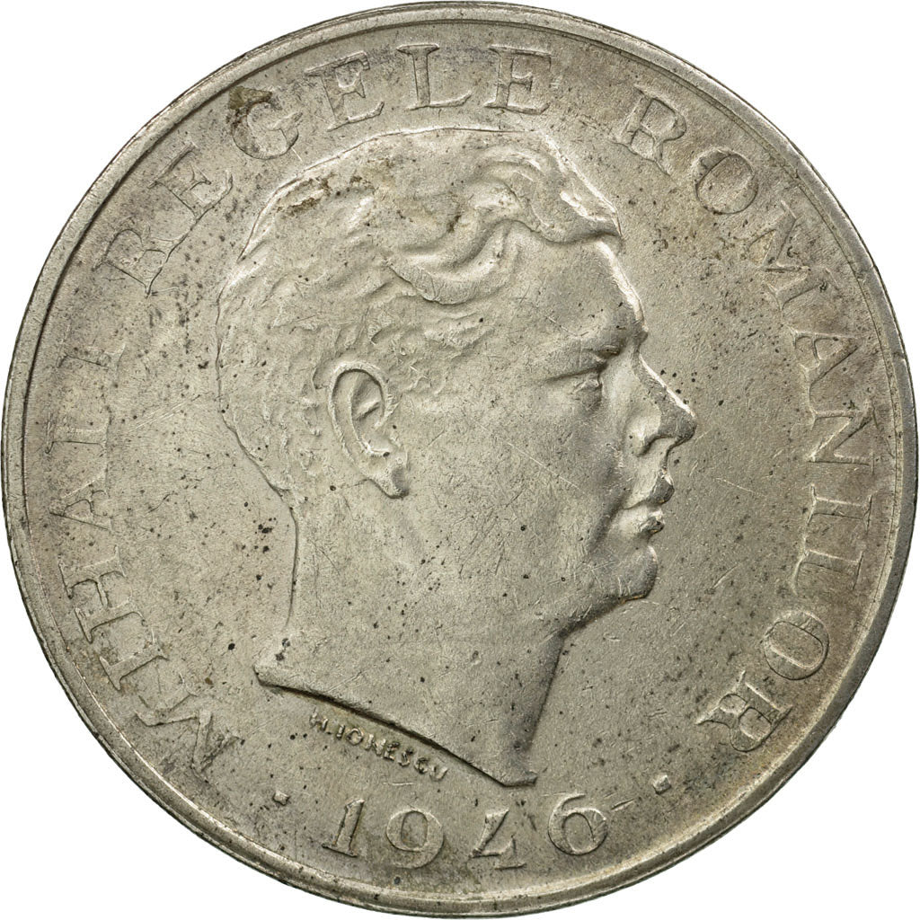 Monnaie, Roumanie, Mihai I, 100000 Lei, 1946, TTB+, Argent, KM:71