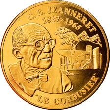 Switzerland, Medal, C.E Jeanneret, Le Corbusier, MS(64), Copper-Nickel Gilt