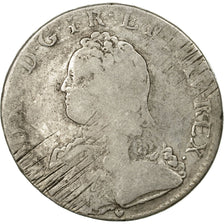 Moneda, Francia, Louis XV, Écu aux branches d'olivier,1732, Aix, BC,KM 487.27