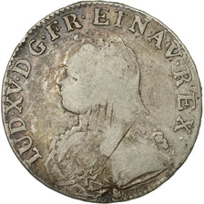 Moneta, Francia, Louis XV, Écu aux branches d'olivier,1734, Riom, MB, 486.15