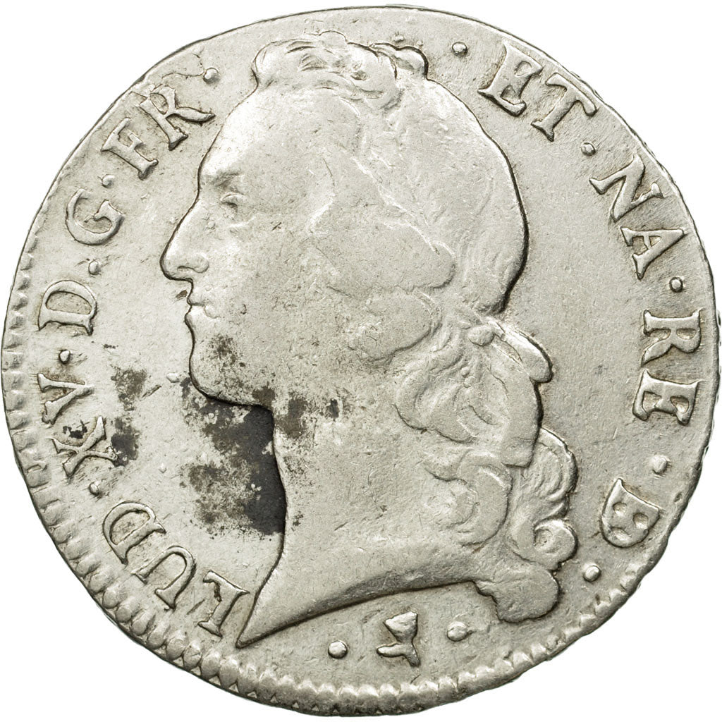 Coin, France, Louis XV, Écu de Béarn au bandeau, 1767, Pau, VF(30-35), KM 518
