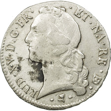 Coin, France, Louis XV, Écu de Béarn au bandeau, 1767, Pau, VF(30-35), KM 518