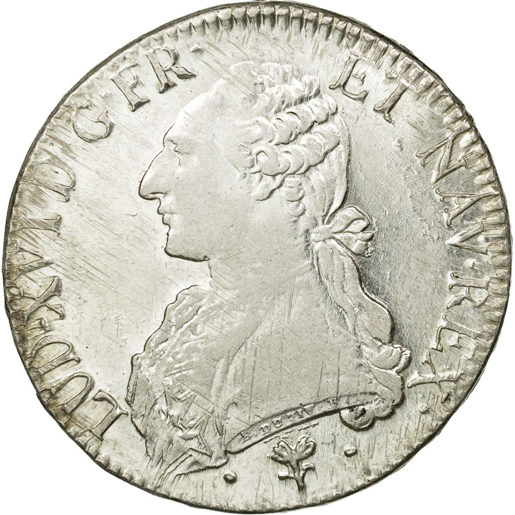 Coin,France,Louis XVI,Écu aux branches d'olivier,1788,Bayonne,AU(50-53),KM 564.9