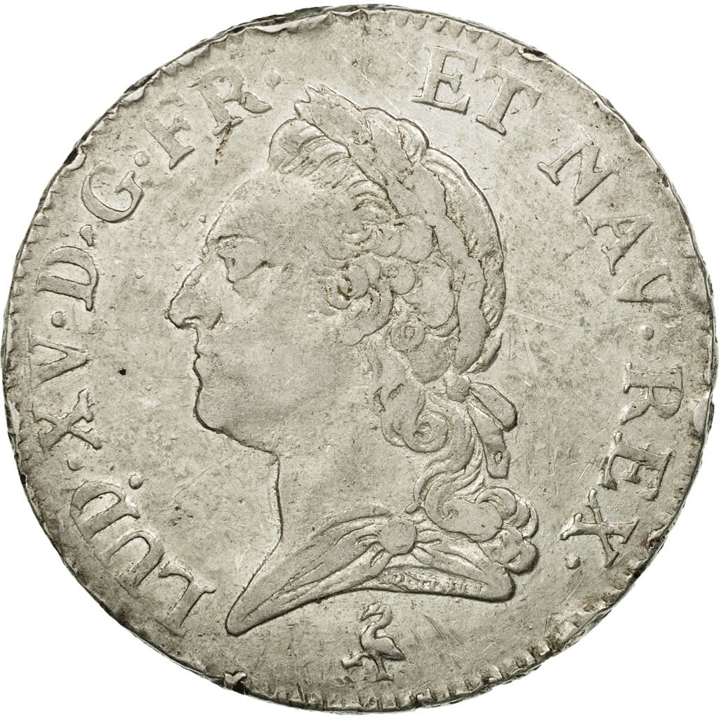 Monnaie, France, Louis XV, Écu à la vieille tête, 1771, Paris, TB+, KM 551.1
