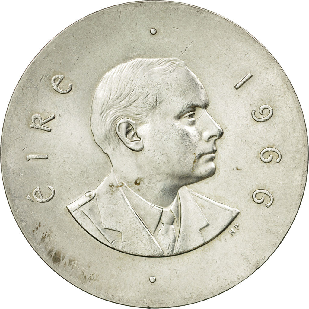 Moneda, REPÚBLICA DE IRLANDA, 10 Shilling, 1966, EBC+, Plata, KM:18