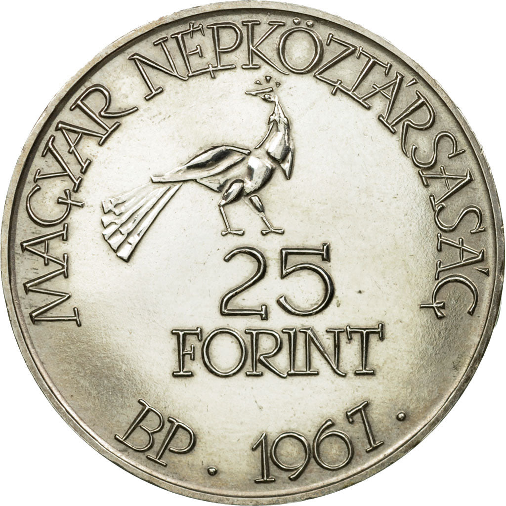 Monnaie, Hongrie, 25 Forint, Huszonot, 1967, SUP, Argent, KM:577