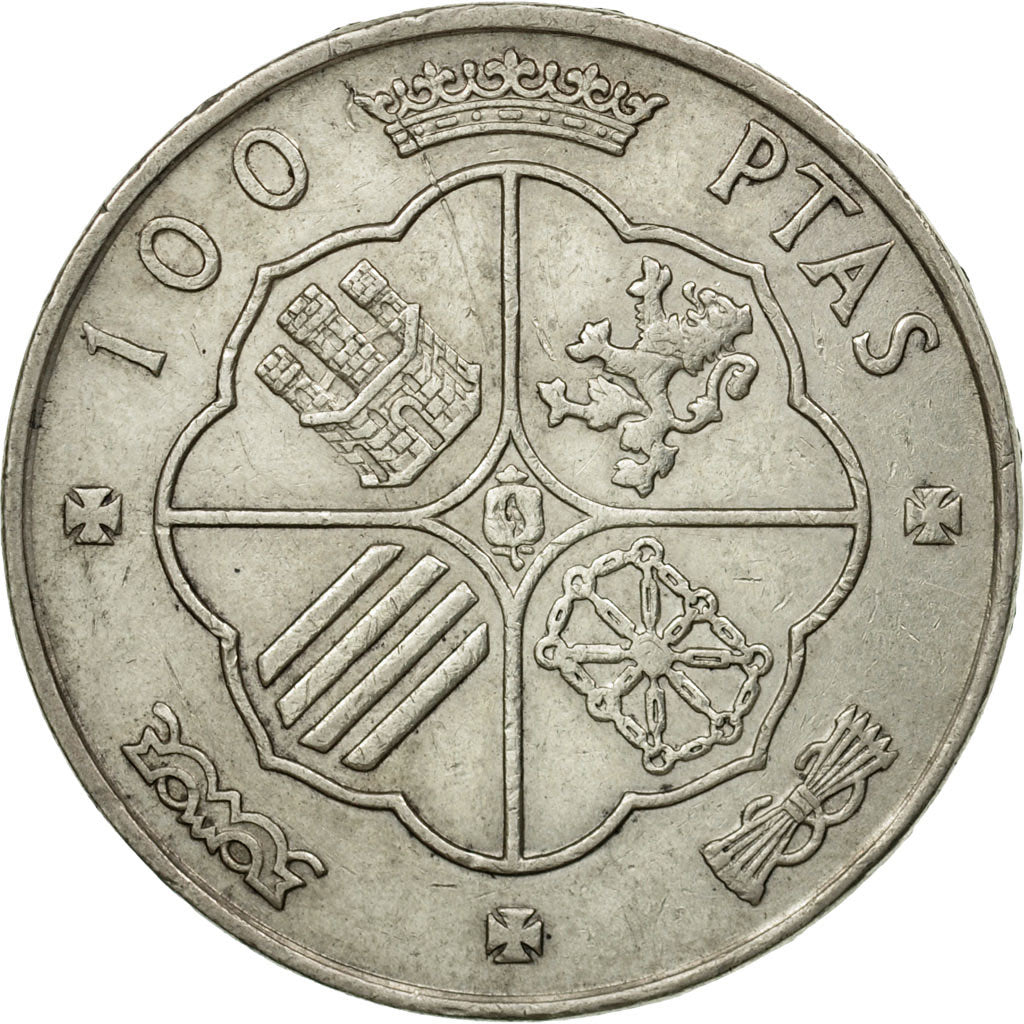 Monnaie, Espagne, Caudillo and regent, 100 Pesetas, 1967, TTB+, Argent, KM:797