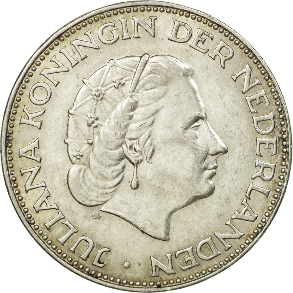 Monnaie, Pays-Bas, Juliana, 2-1/2 Gulden, 1959, SUP, Argent, KM:185