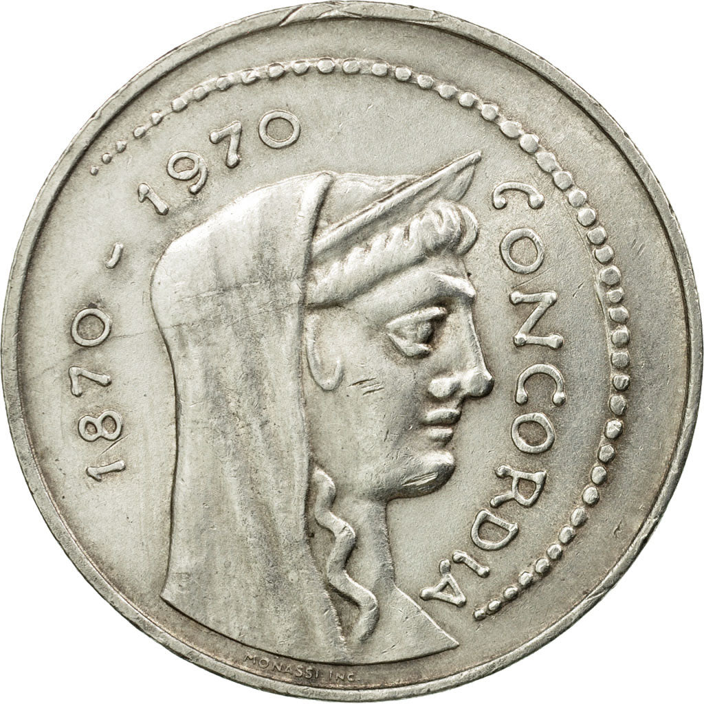Coin, Italy, 1000 Lire, 1970, Rome, AU(55-58), Silver, KM:101