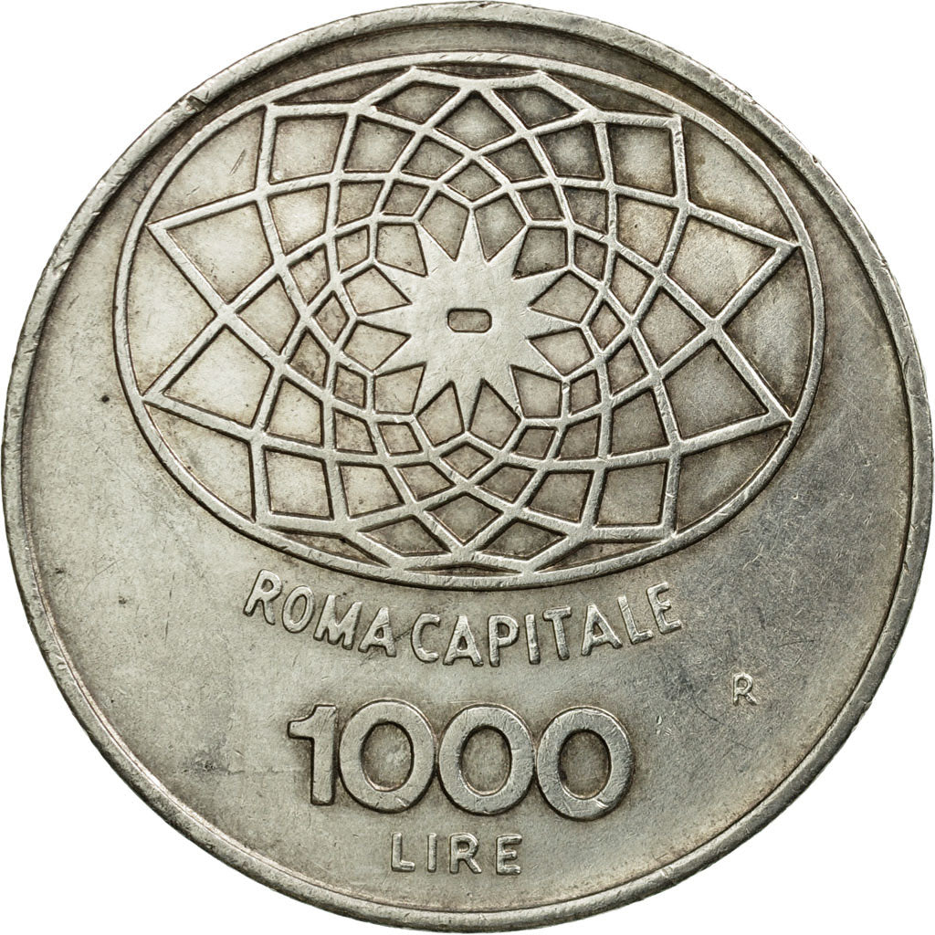Coin, Italy, 1000 Lire, 1970, Rome, AU(55-58), Silver, KM:101