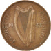 IRELAND REPUBLIC, Penny, 1933, KM #3, EF(40-45), Bronze, 30.9, 9.46