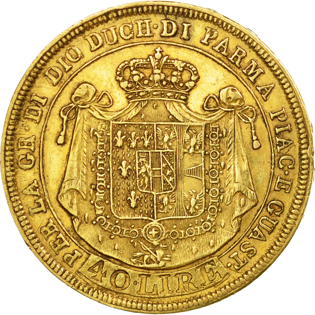 Monnaie, États italiens, PARMA, Maria Luigia, 40 Lire, 1815,Parma,TTB+, Or,KM 32
