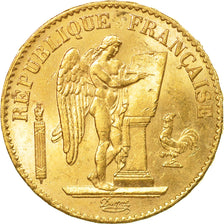 Coin, France, Génie, 20 Francs, 1875, Paris, MS(60-62), Gold, KM:825