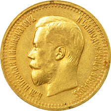 Coin,Russia,Nicholas II,7 Roubles 50 Kopeks,1897,St. Petersburg,AU(50-53),KM 63