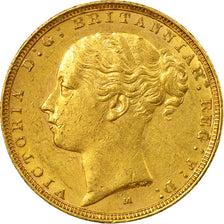 Coin, Australia, Victoria, Sovereign, 1884, Melbourne, AU(55-58), Gold, KM:7