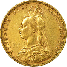 Coin, Australia, Victoria, Sovereign, 1892, Melbourne, AU(50-53), Gold, KM:10