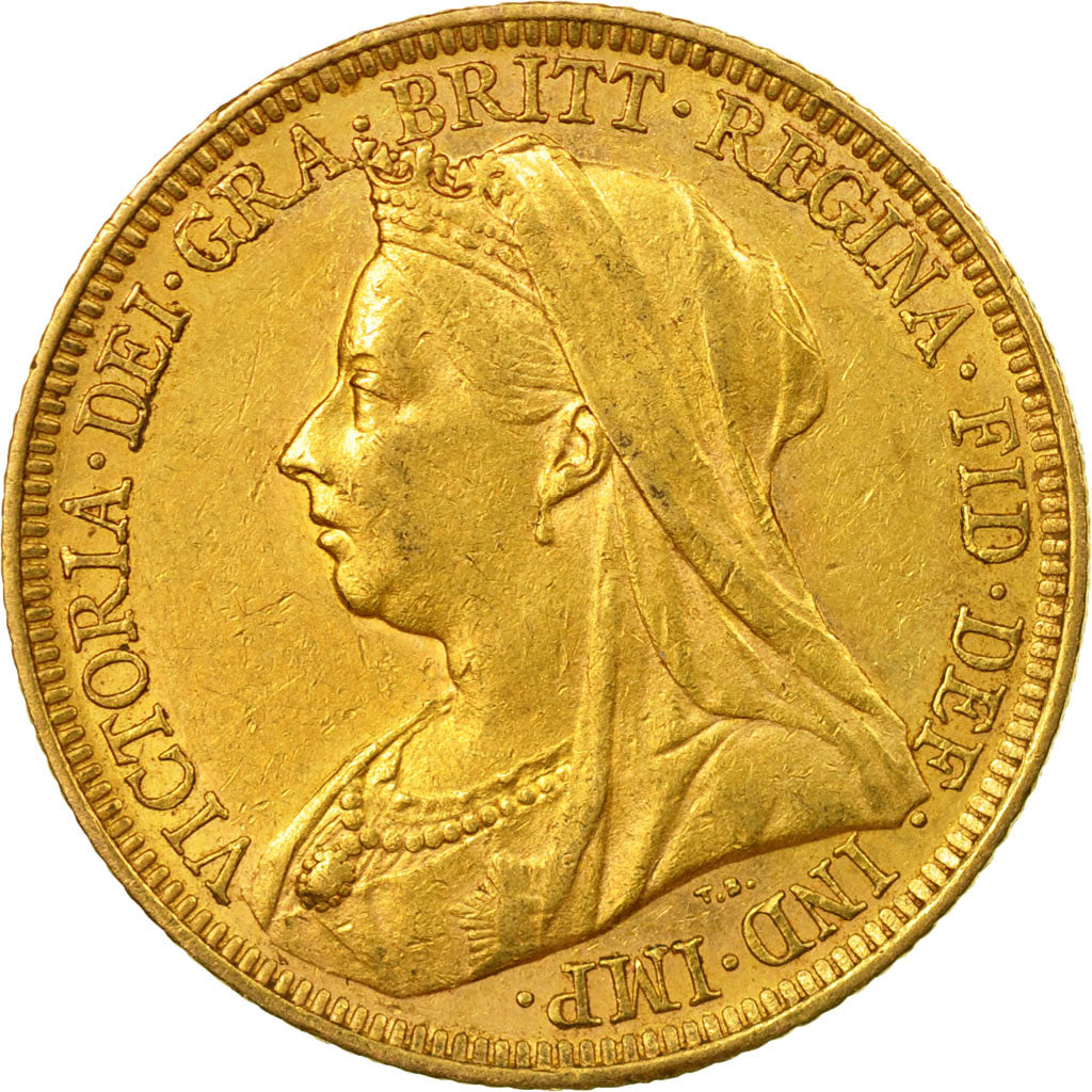 Moneda, Australia, Victoria, Sovereign, 1896, Melbourne, EBC, Oro, KM:13