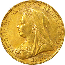 Coin, Australia, Victoria, Sovereign, 1901, Melbourne, AU(55-58), Gold, KM:13