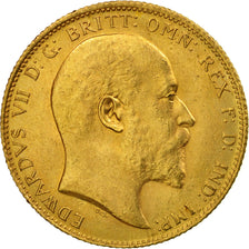 Coin, Australia, Edward VII, Sovereign, 1910, Sydney, AU(55-58), Gold, KM:15