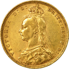 Monnaie, Australie, Victoria, Sovereign, 1892, Sydney, TTB+, Or, KM:10