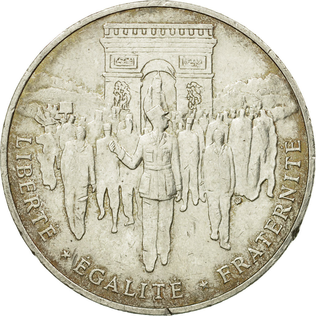 Coin, France, Libération de Paris, 100 Francs, 1994, AU(50-53), Silver,KM 1045.1