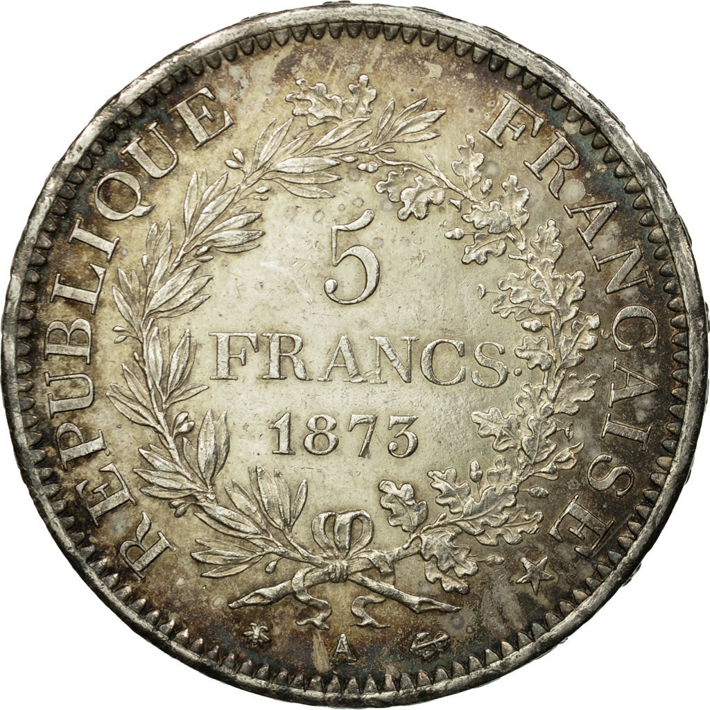 Coin, France, Hercule, 5 Francs, 1873, Paris, AU(50-53), Silver, KM:820.1