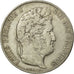 Moneda, Francia, Louis-Philippe, 5 Francs, 1845, Lille, BC+, Plata, KM:749.13