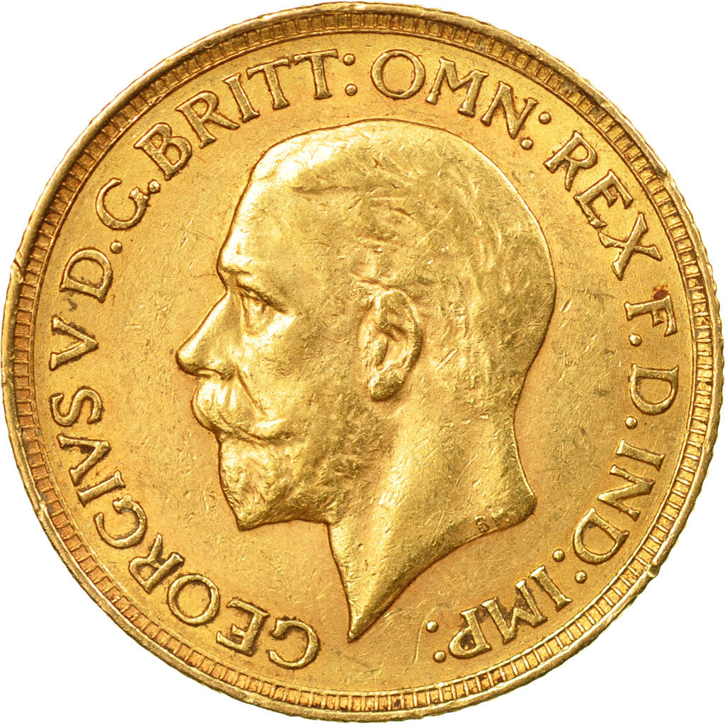 Coin, South Africa, George V, Sovereign, 1929, AU(55-58), Gold, KM:A22