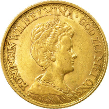 Coin, Netherlands, Wilhelmina I, 10 Gulden, 1912, AU(50-53), Gold, KM:149