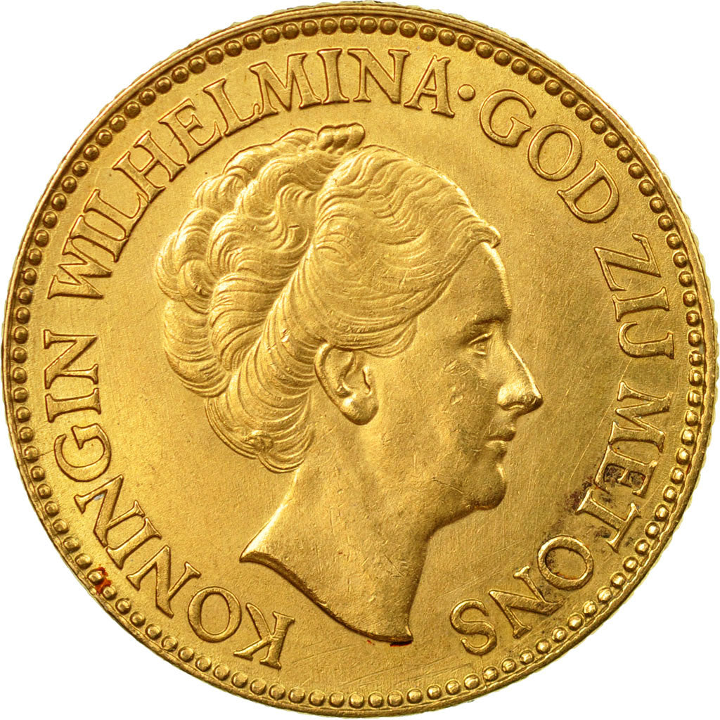 Monnaie, Pays-Bas, Wilhelmina I, 10 Gulden, 1932, TTB+, Or, KM:162