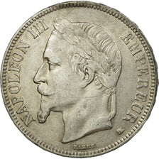 Coin, France, Napoléon III, 5 Francs, 1868, Strasbourg,AU(50-53),Silver,KM 799.2