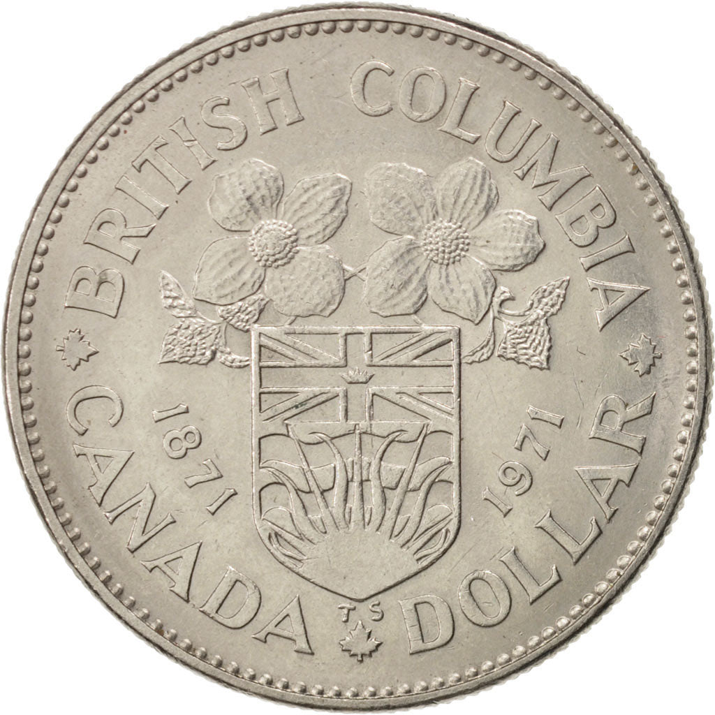 CANADA, Dollar, 1971, Royal Canadian Mint, KM #79, AU(55-58), Nickel, 32.1,...