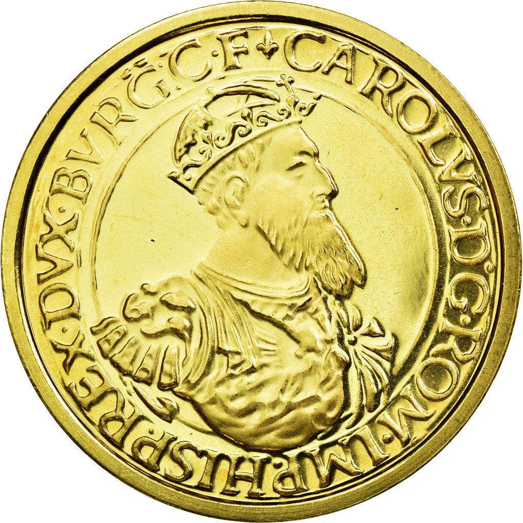 Coin, Belgium, 50 Ecu, 1987, MS(65-70), Gold, KM:167