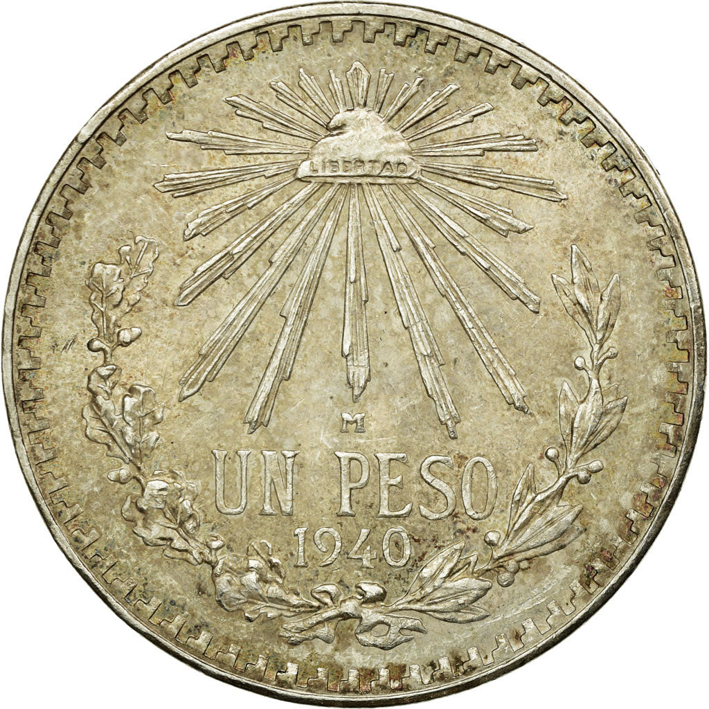 Monnaie, Mexique, Peso, 1940, Mexico City, TTB+, Argent, KM:455