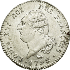 Munten, Frankrijk, 30 sols françois, 1792, Paris, ZF+, Zilver, KM 606.1