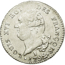Coin, France, 30 sols françois, 1792, Limoges, AU(50-53), Silver, KM 606.7