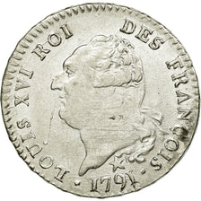 Coin, France, 30 sols françois, 1791, Lille, AU(50-53), Silver, KM 606.16