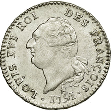 Monnaie, France, 30 sols françois, 1791, Lille, TTB+, Argent, KM 606.16, Gad 39