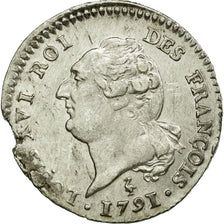 Moneda, Francia, 15 sols françois, 1791, Paris, MBC, Plata, KM 604.1