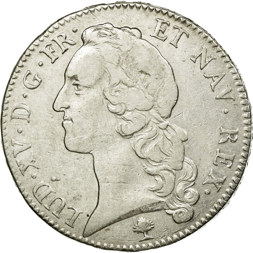 Munten, Frankrijk, Louis XV, Écu au bandeau, 1764, Paris, FR+, Zilver, KM 512.1