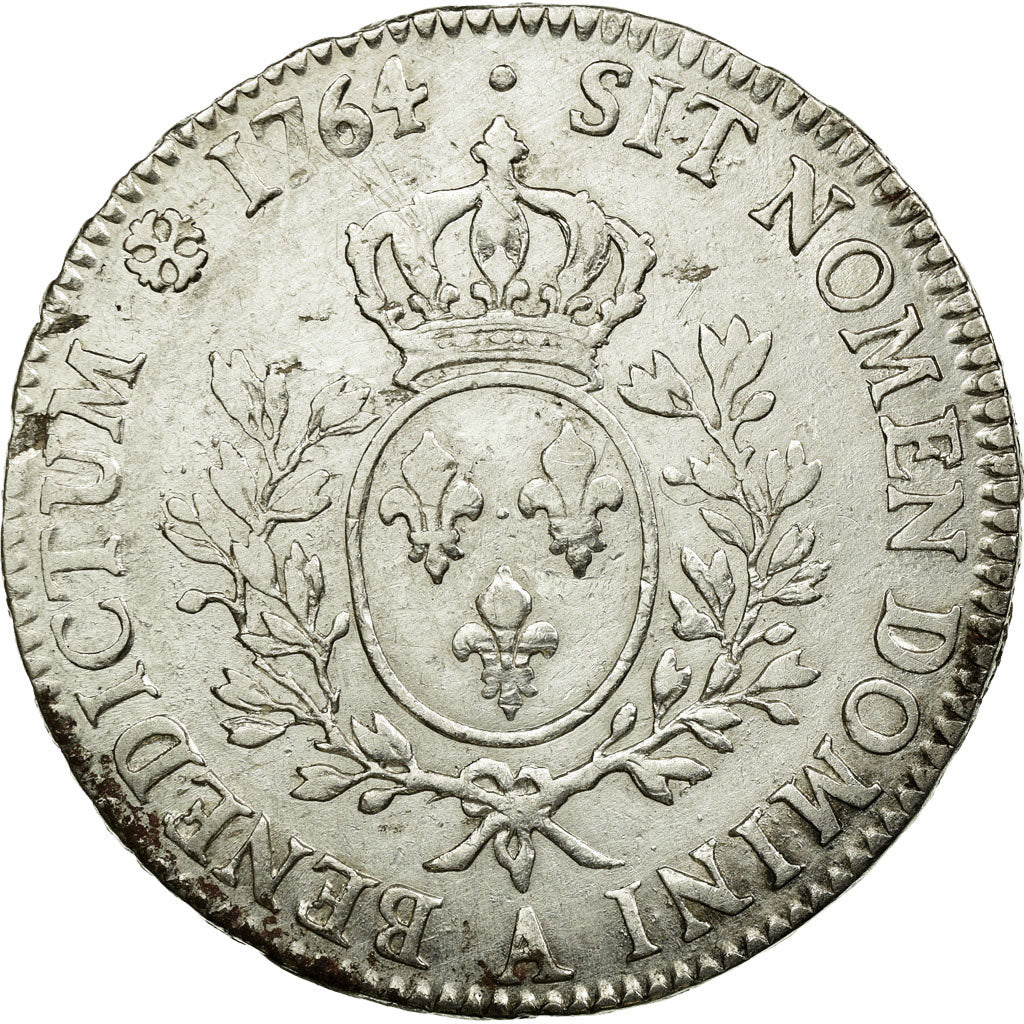 Munten, Frankrijk, Louis XV, Écu au bandeau, 1764, Paris, FR+, Zilver, KM 512.1