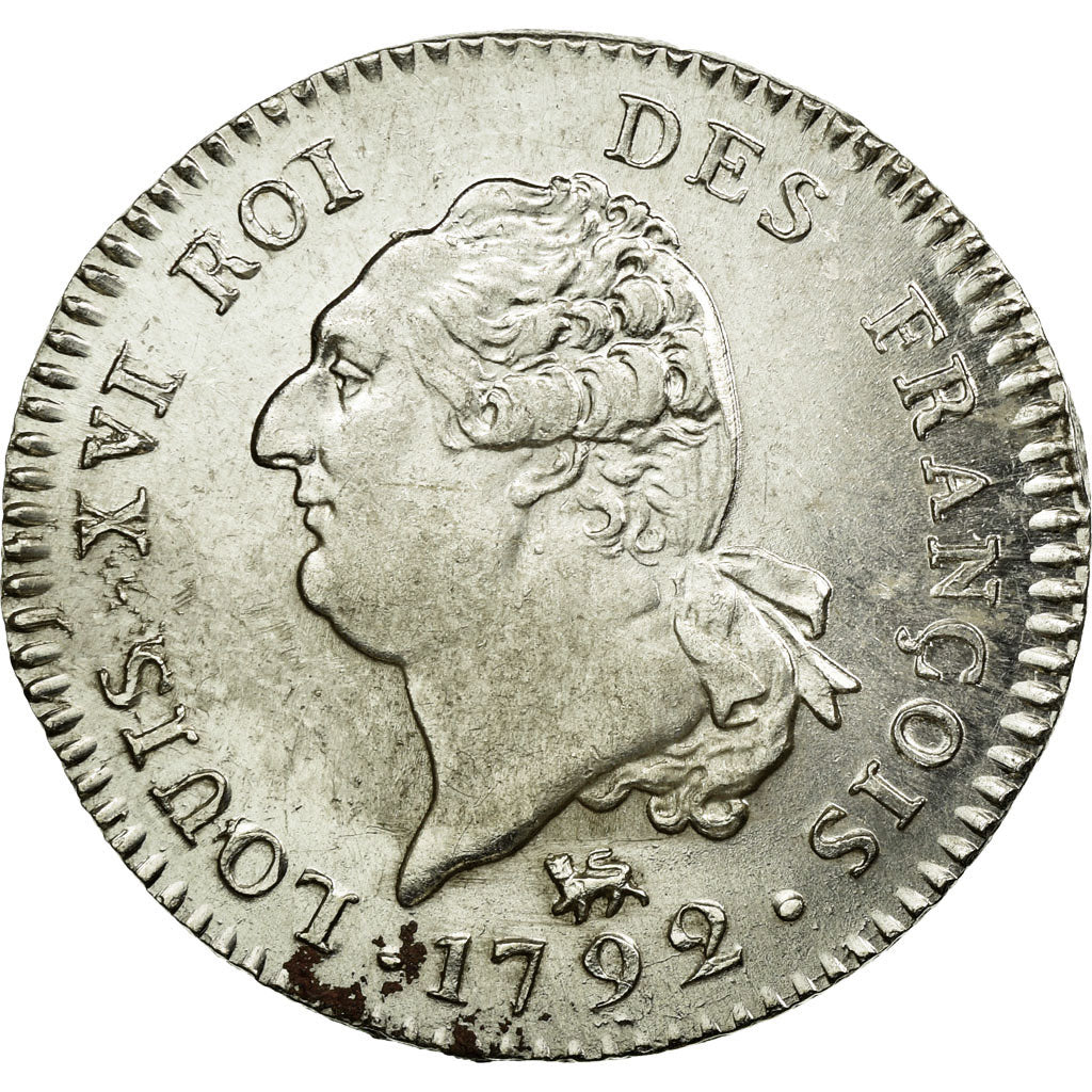 Monnaie, France, 30 sols françois, 1792, Paris, TTB+, Argent, KM 606.1, Gad 39