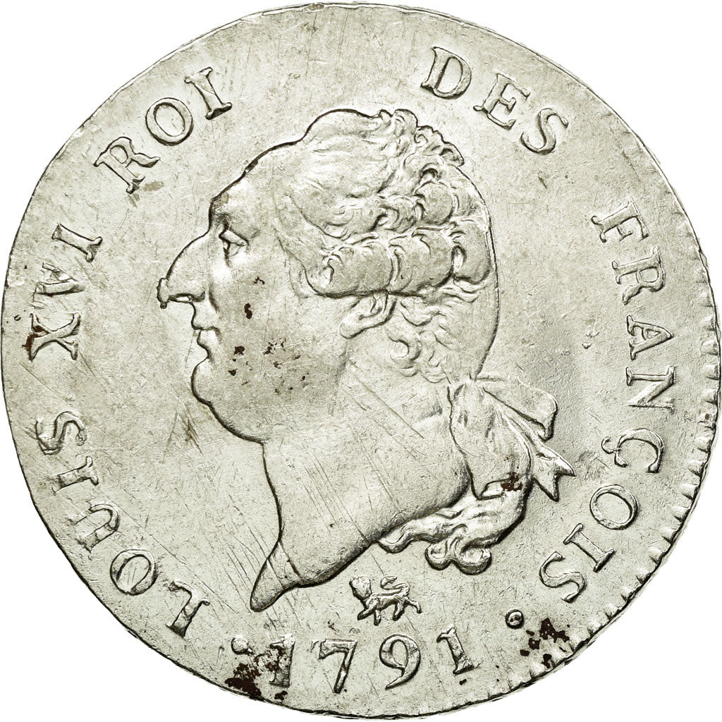 Münze, Frankreich, 30 sols françois, 1791, Paris, SS+, Silber, KM 606.1