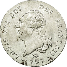 Münze, Frankreich, 30 sols françois, 1791, Paris, SS+, Silber, KM 606.1
