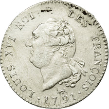 Coin, France, 30 sols françois, 1791, Paris, AU(50-53), Silver, KM 606.1