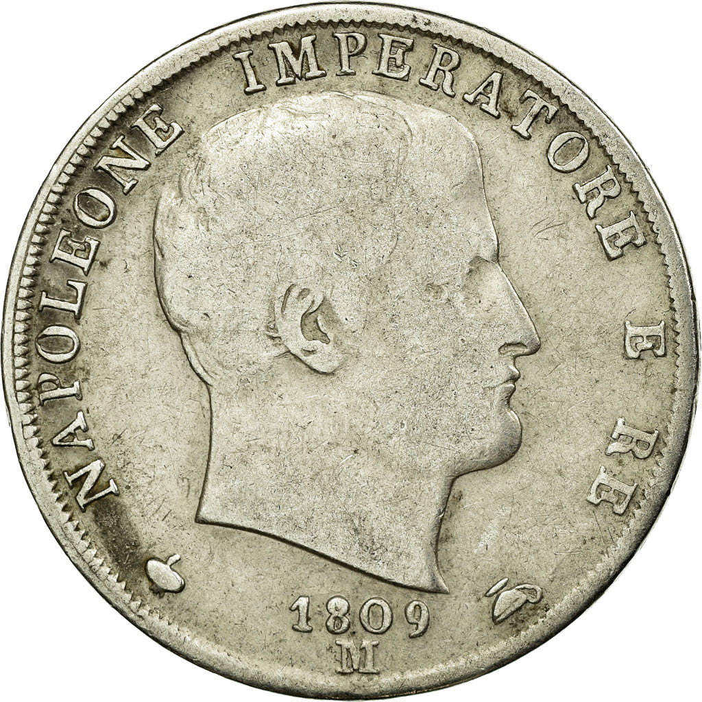 Coin, ITALIAN STATES, Napoleon I, 2 Lire, 1809, Milan, VF(30-35), KM 9.1