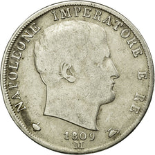 Coin, ITALIAN STATES, Napoleon I, 2 Lire, 1809, Milan, VF(30-35), KM 9.1