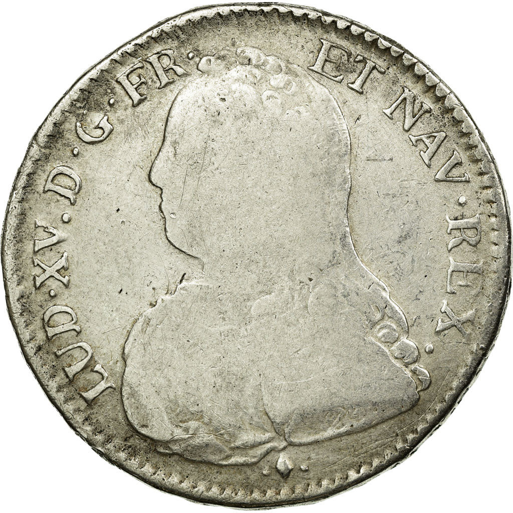 Moneta, Francja, Louis XV, 1/2 Écu aux branches d'olivier, 1/2 ECU, 44 Sols