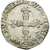 Coin, France, Louis XIII, 1/8 Écu à la croix,1617, Rennes,VF(30-35),KM 44.17